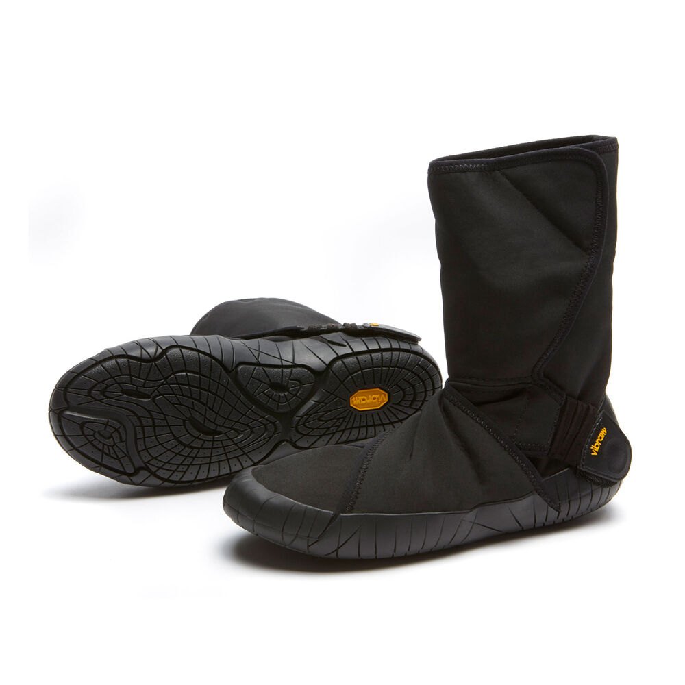 Vibram Furoshiki Mens Boots - Black - New Yorker Mid - 45168-NEPW